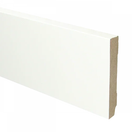 Plint recht 120x18 wit gefolied Bestseller