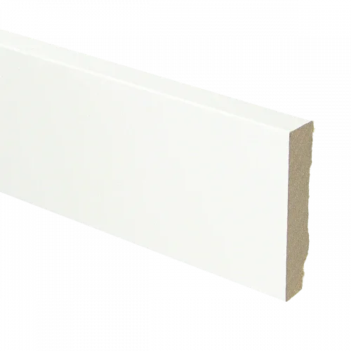 Plint recht 70x15 wit gefolied Seizoensaanbieding