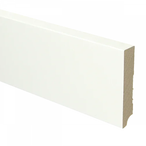 Beperkt Aanbod Plint recht 90x18 wit gefolied